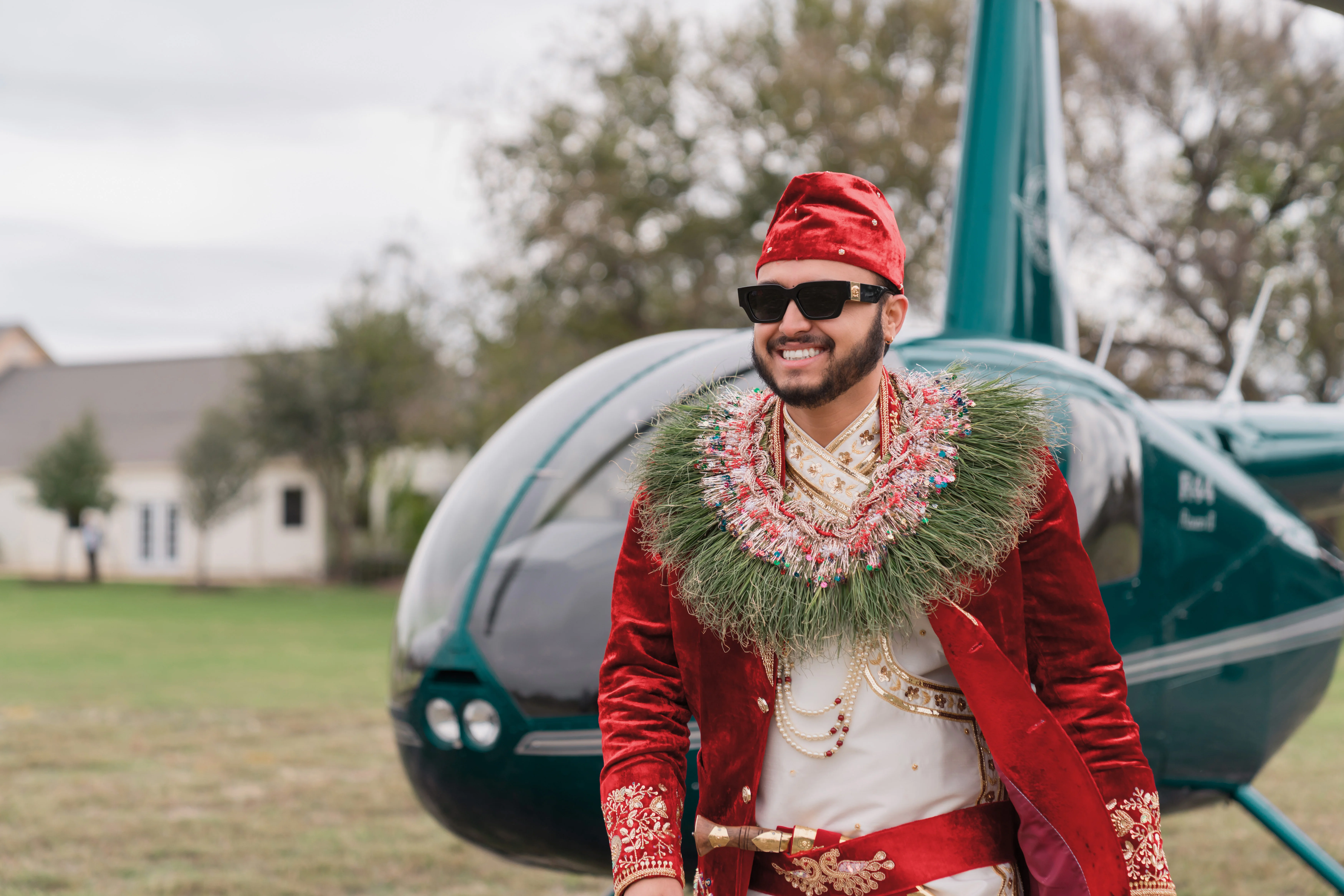 Helicopter Wedding Photography